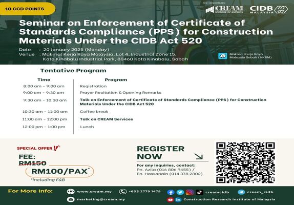 Seminar on Enforcement of Certificate of Standard Compliance (PPS)